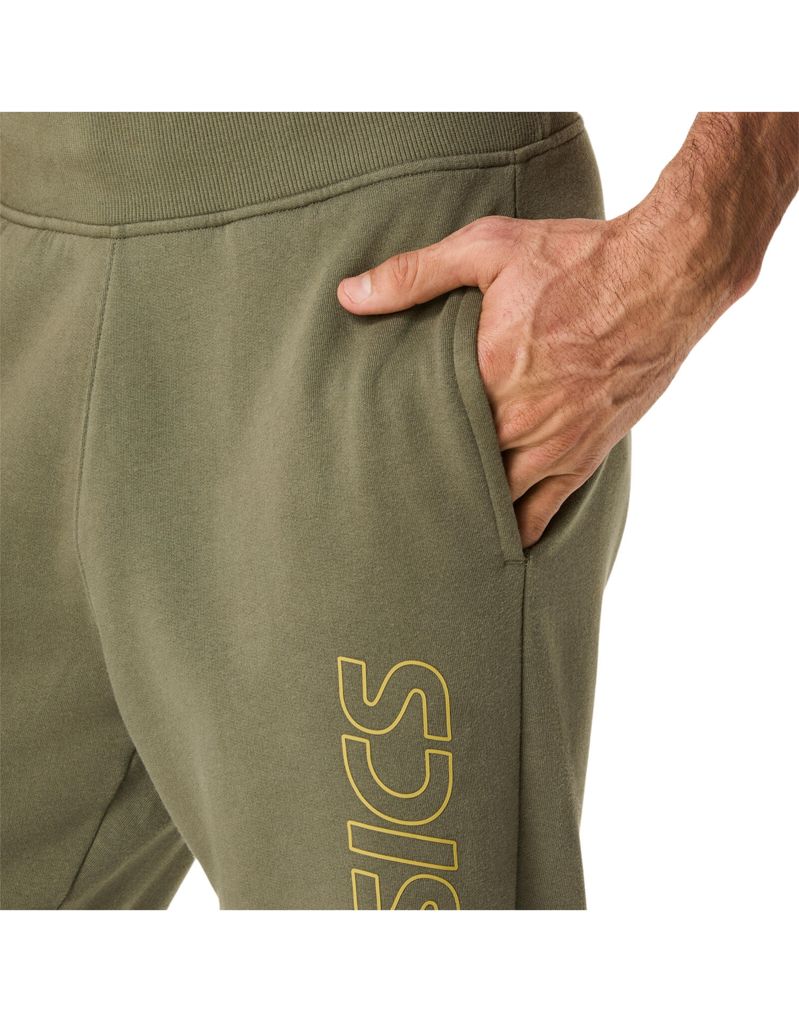 Asics ASICS LOGO SWEATPANT-Heren-MANTLE GREEN
