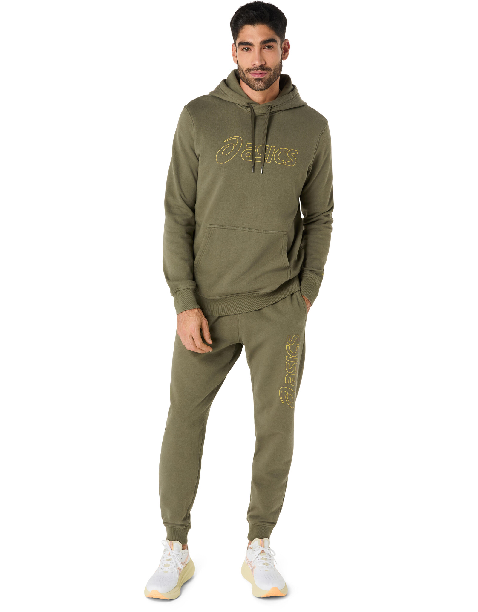 Asics ASICS LOGO SWEATPANT-Heren-MANTLE GREEN
