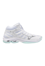 Mizuno SHOE WAVE VOLTAGE MID-Dames-White/BlueTint