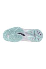Mizuno SHOE WAVE VOLTAGE MID-Dames-White/BlueTint