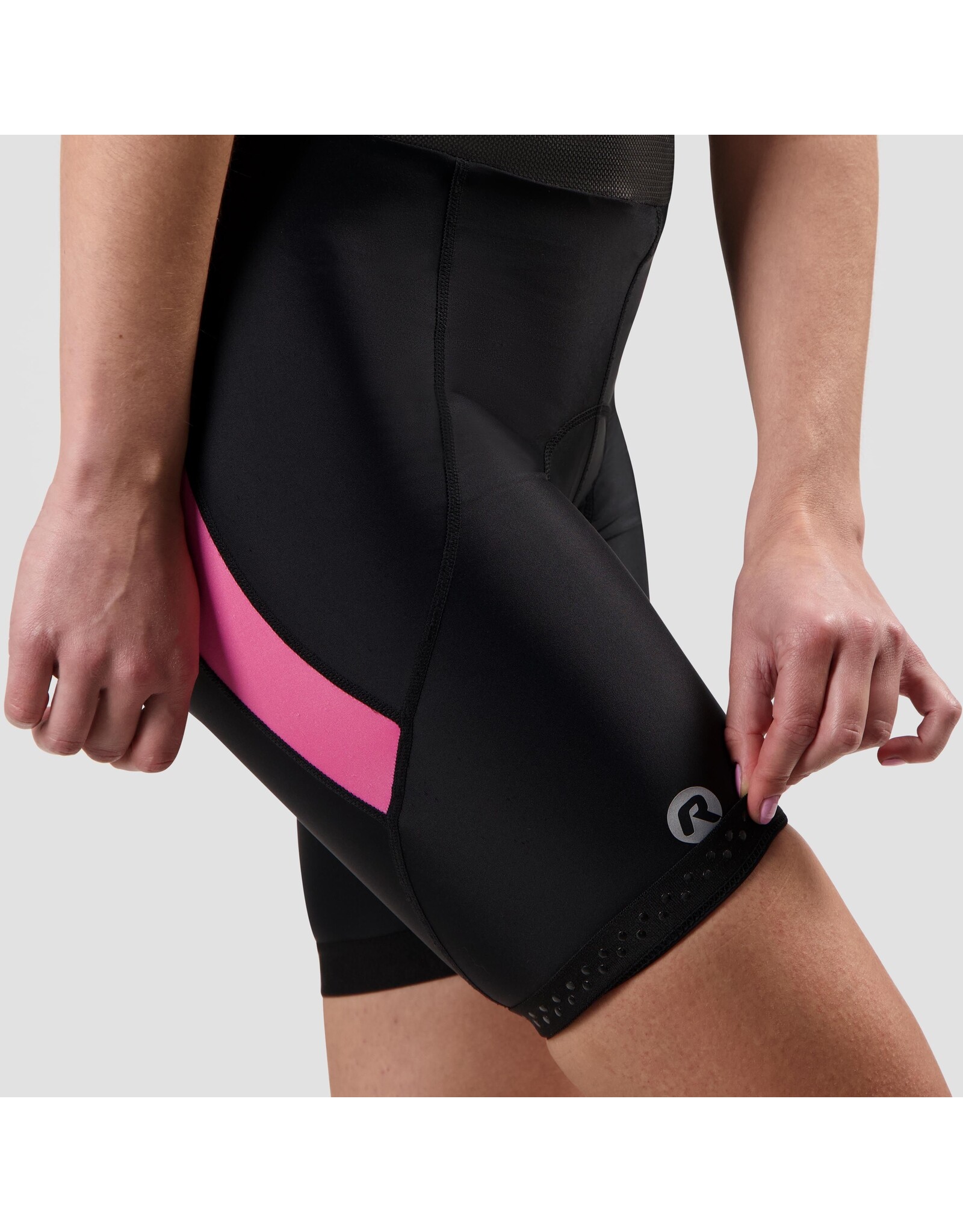 Rogelli Ds Wielerbroek bret. Core Zwart/Roze