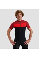 Rogelli Wielershirt KM Core Block Zwart/Bordeaux/Rood Rogelli Wielershirt KM Core Block Zwart/Bordeaux/Rood