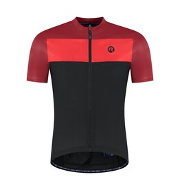 Rogelli Wielershirt KM Core Block Zwart/Bordeaux/Rood