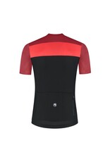 Rogelli Wielershirt KM Core Block Zwart/Bordeaux/Rood Rogelli Wielershirt KM Core Block Zwart/Bordeaux/Rood