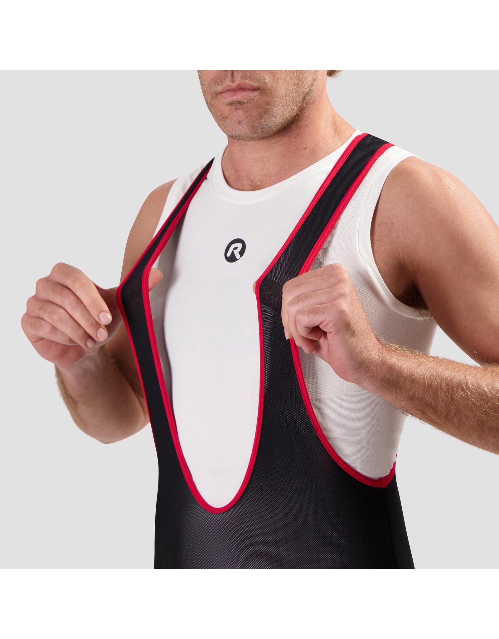 Rogelli Wielerbroek Core Bret. Zwart/Rood