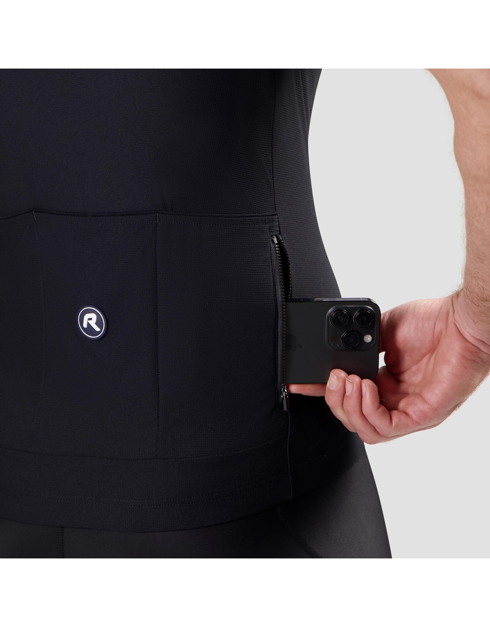 Rogelli Wielershirt KM Core Block Zwart/Groen/Geel