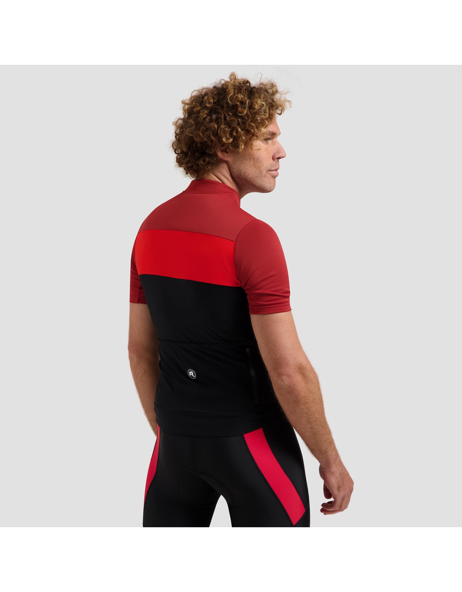 Rogelli Wielershirt KM Core Block Zwart/Groen/Geel