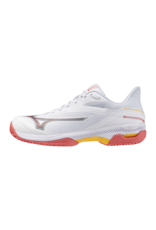 Mizuno SHOE WAVE EXCEED COURT CC-Dames-White/Calypso Coral/Citrus
