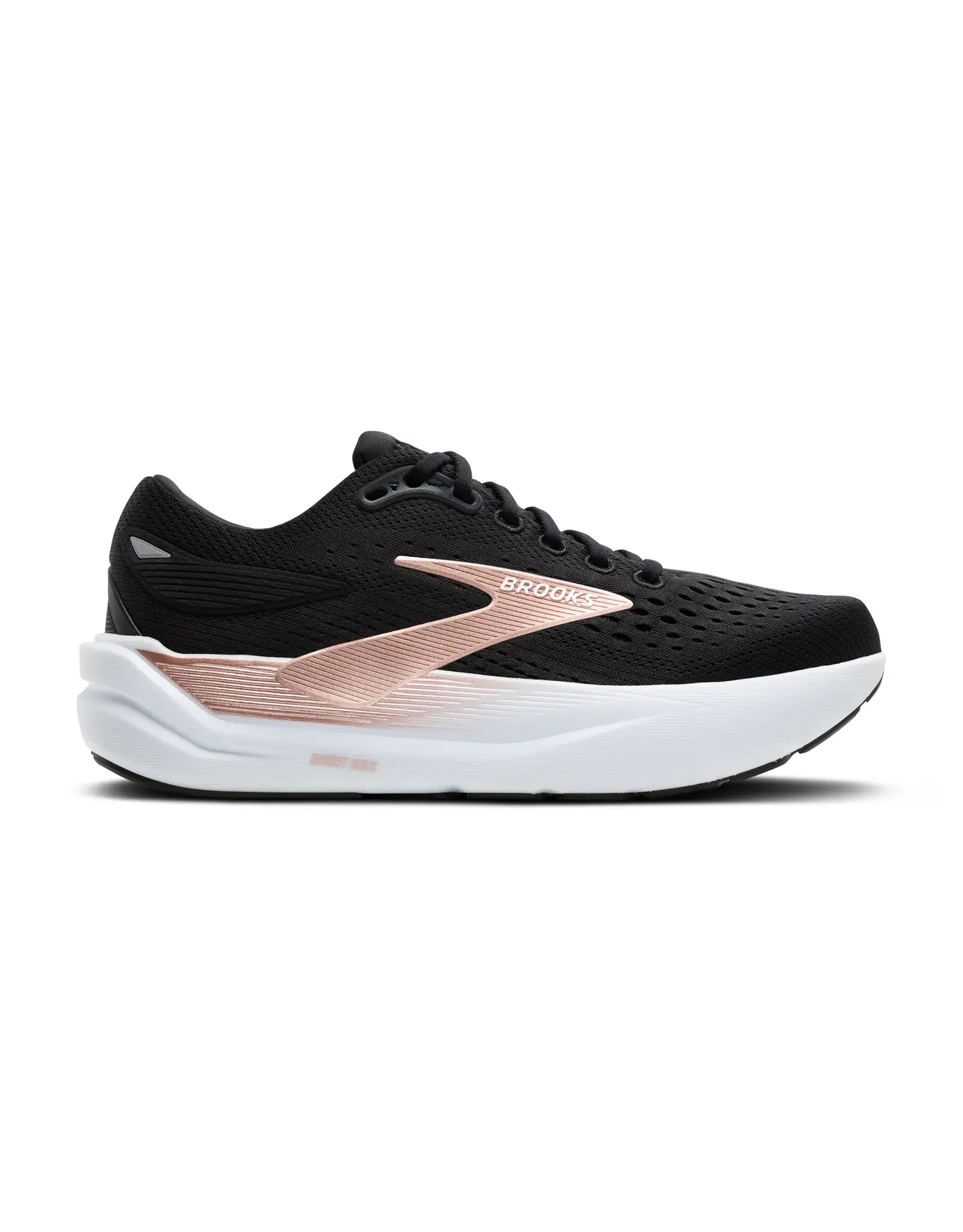 Brooks Ghost Max 3-Dames-Black/Black/Rose Gold