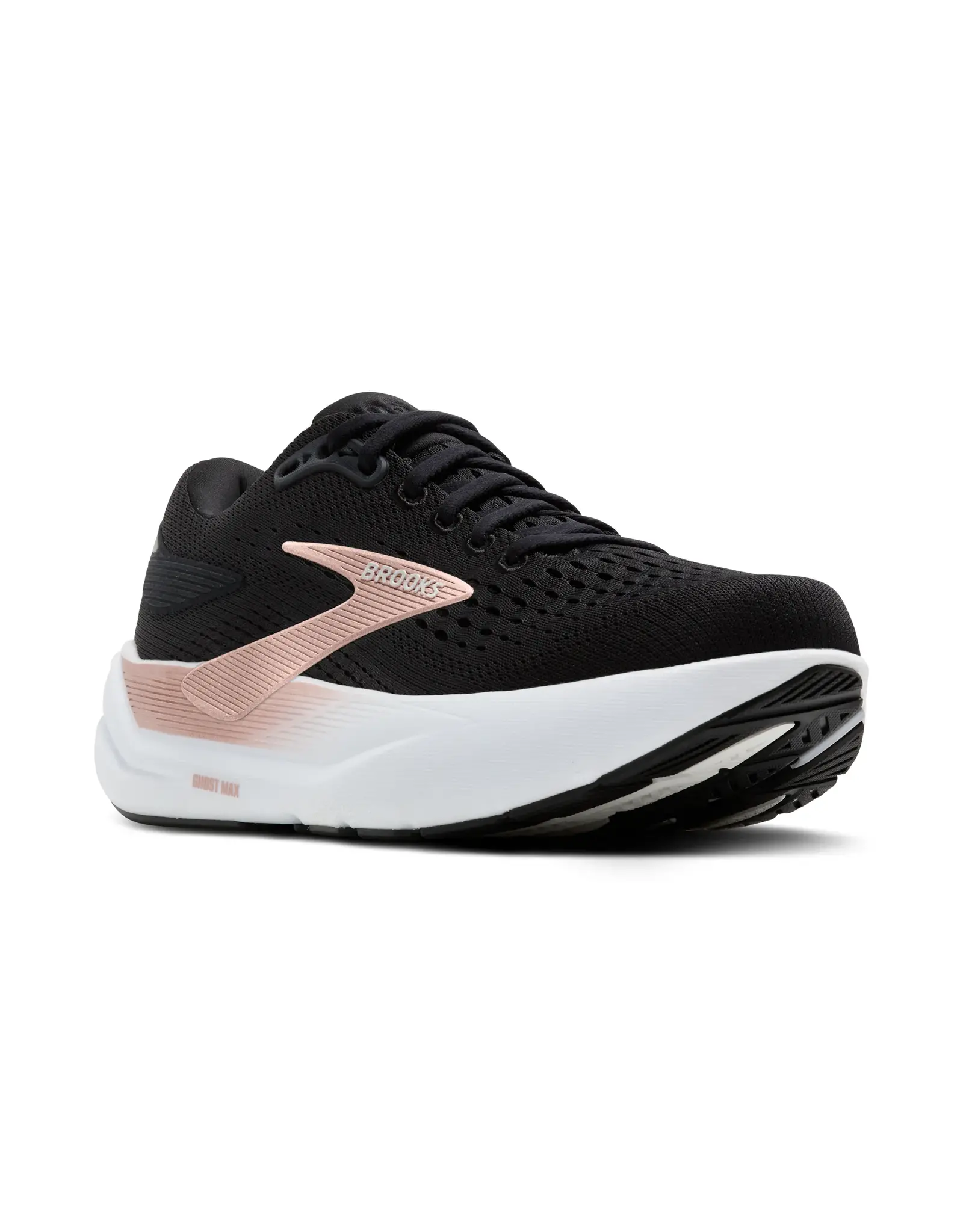 Brooks Ghost Max 3-Dames-Black/Black/Rose Gold