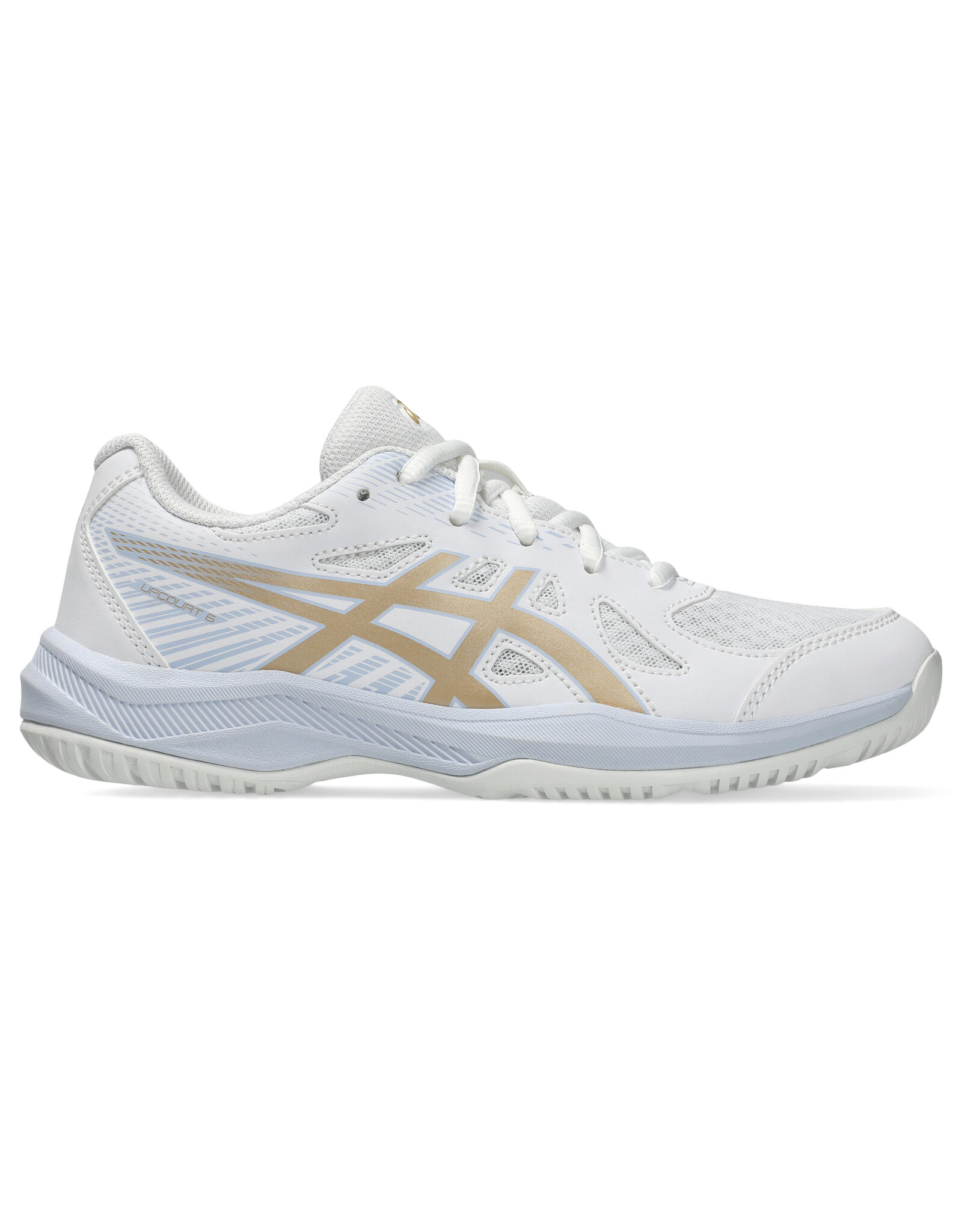 Asics UPCOURT 6 GS-Kinderen-WHITE/CHAMPAGNE
