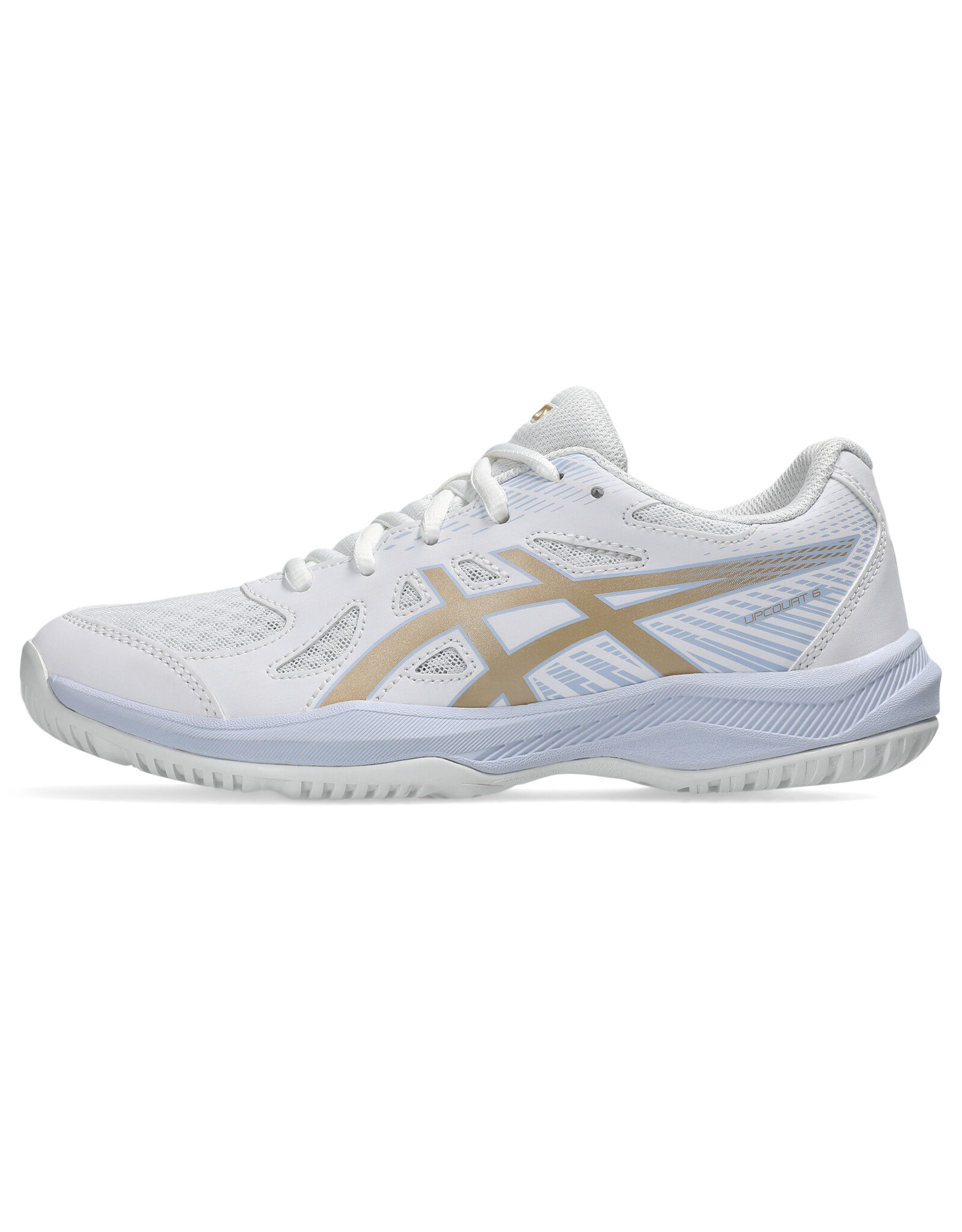 Asics UPCOURT 6 GS-Kinderen-WHITE/CHAMPAGNE