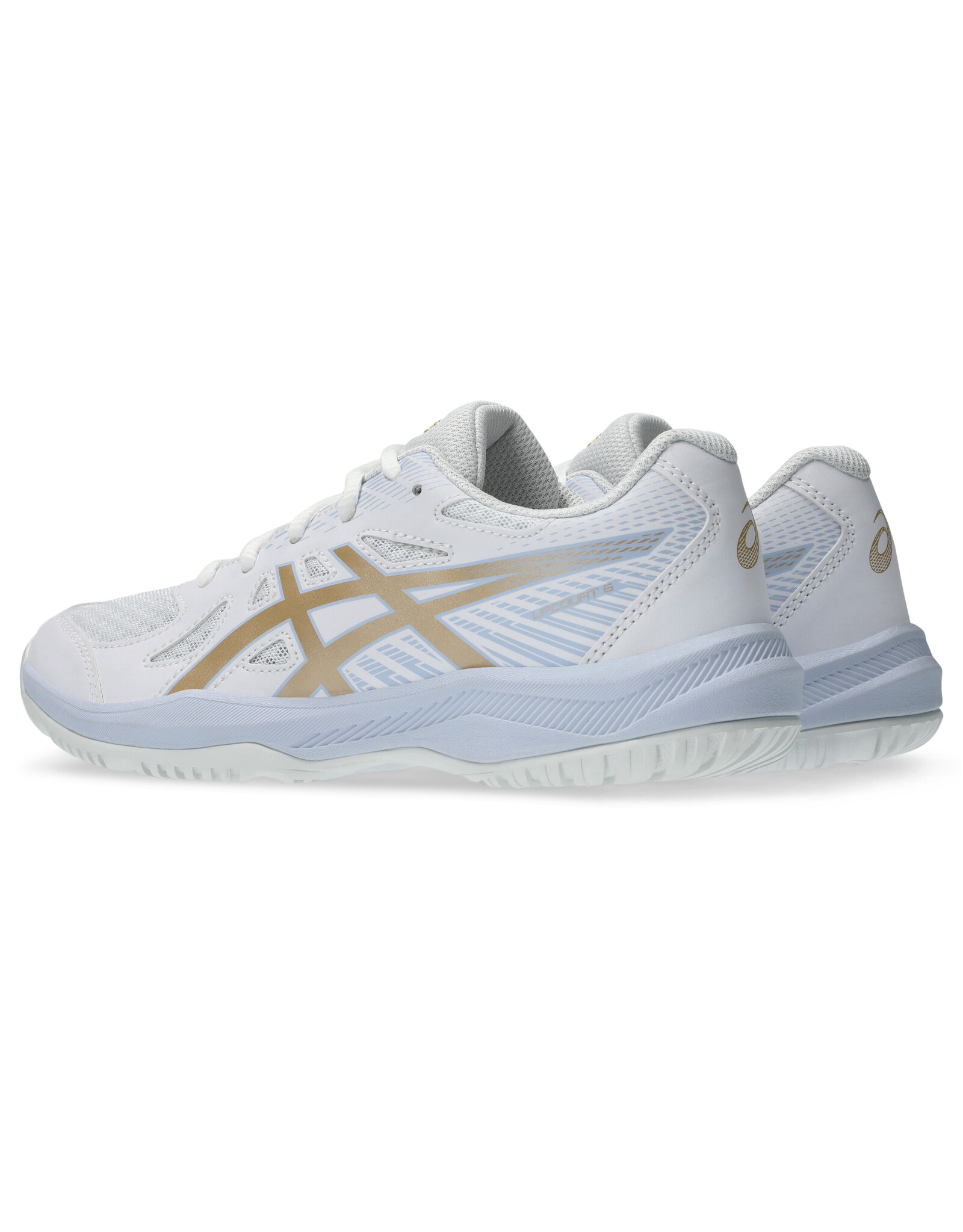 Asics UPCOURT 6 GS-Kinderen-WHITE/CHAMPAGNE
