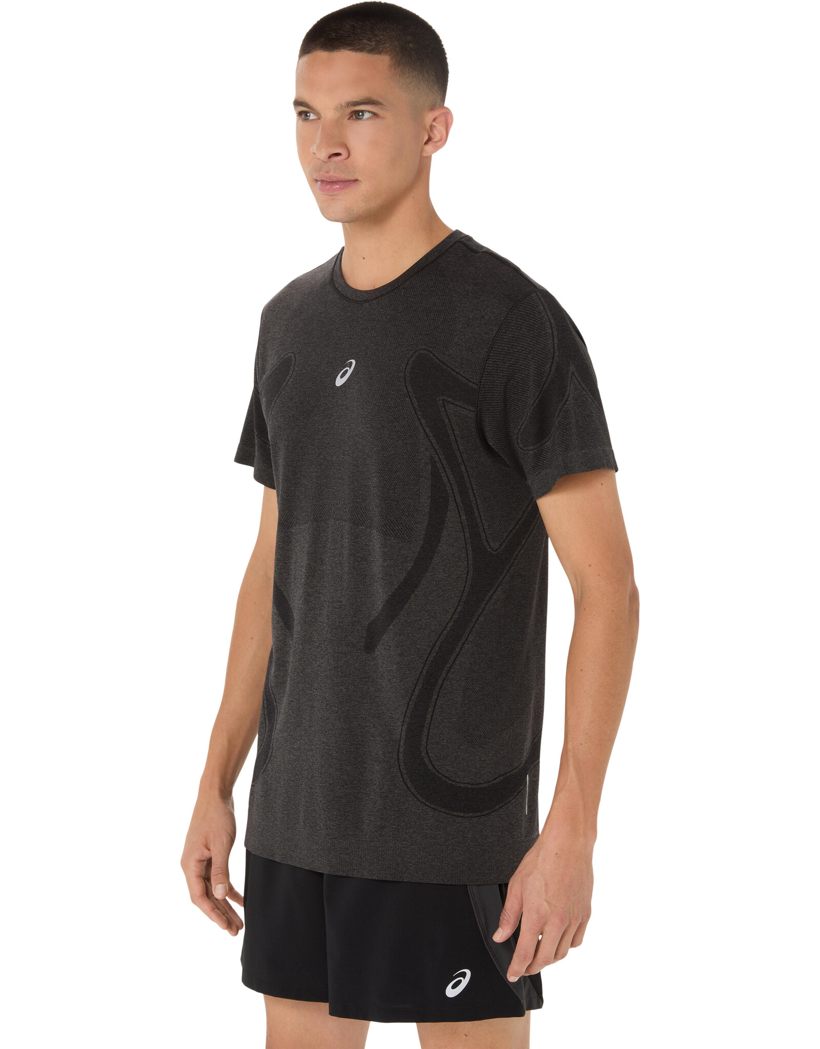 Asics ROAD SEAMLESS SS TOP-Heren-PERFORMANCE BLACK