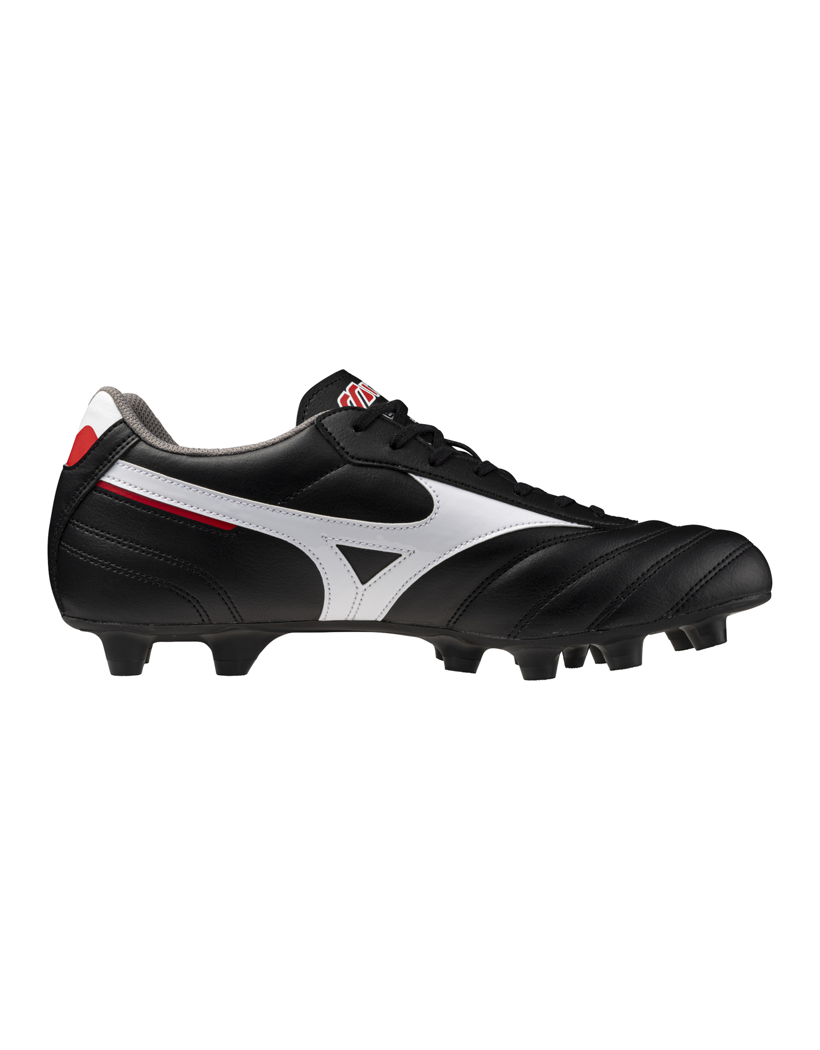 Mizuno SHOE MORELIA II CLUB FG-Unisex-Black/White/ChineseRed