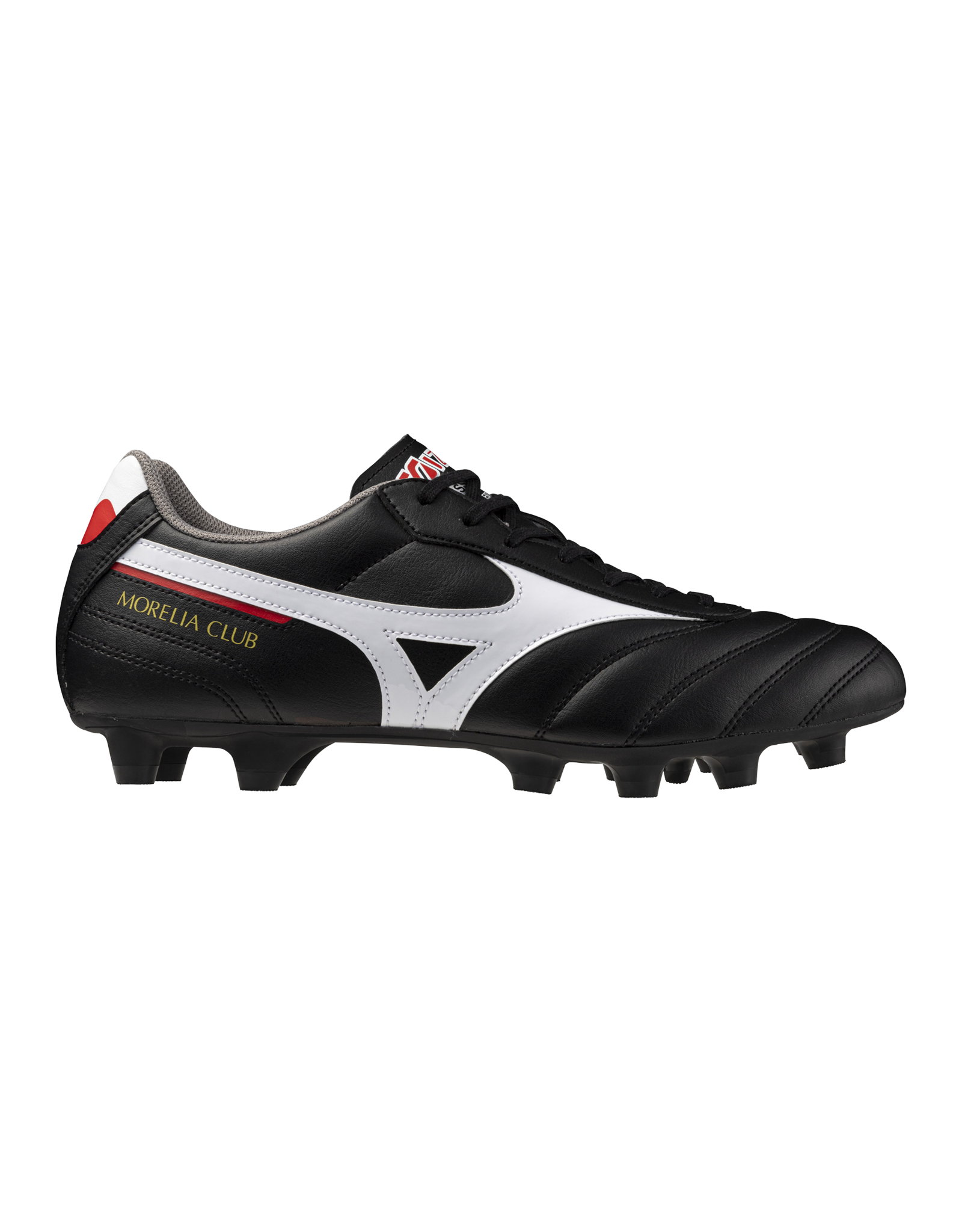 Mizuno SHOE MORELIA II CLUB FG-Unisex-Black/White/ChineseRed