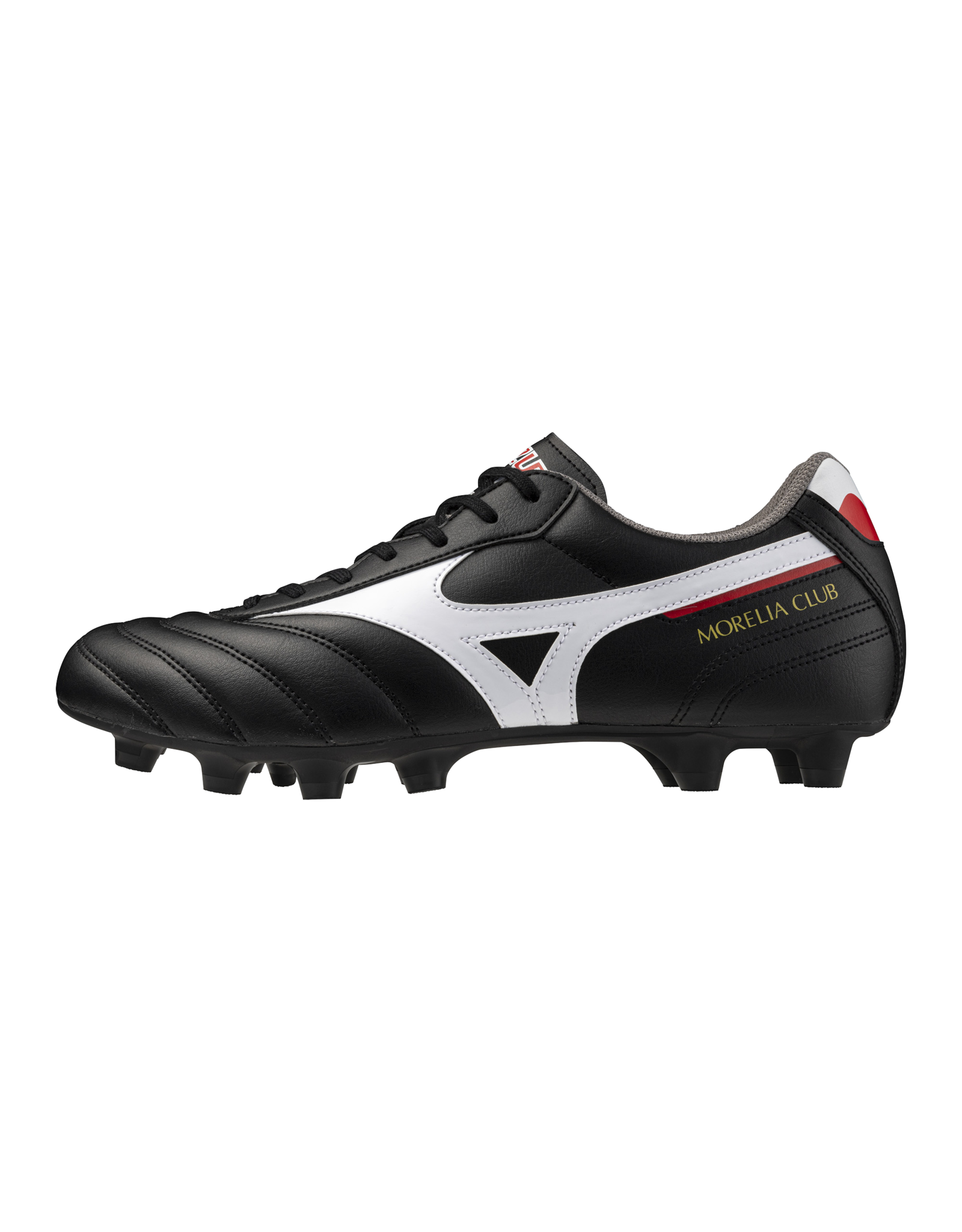 Mizuno SHOE MORELIA II CLUB FG-Unisex-Black/White/ChineseRed