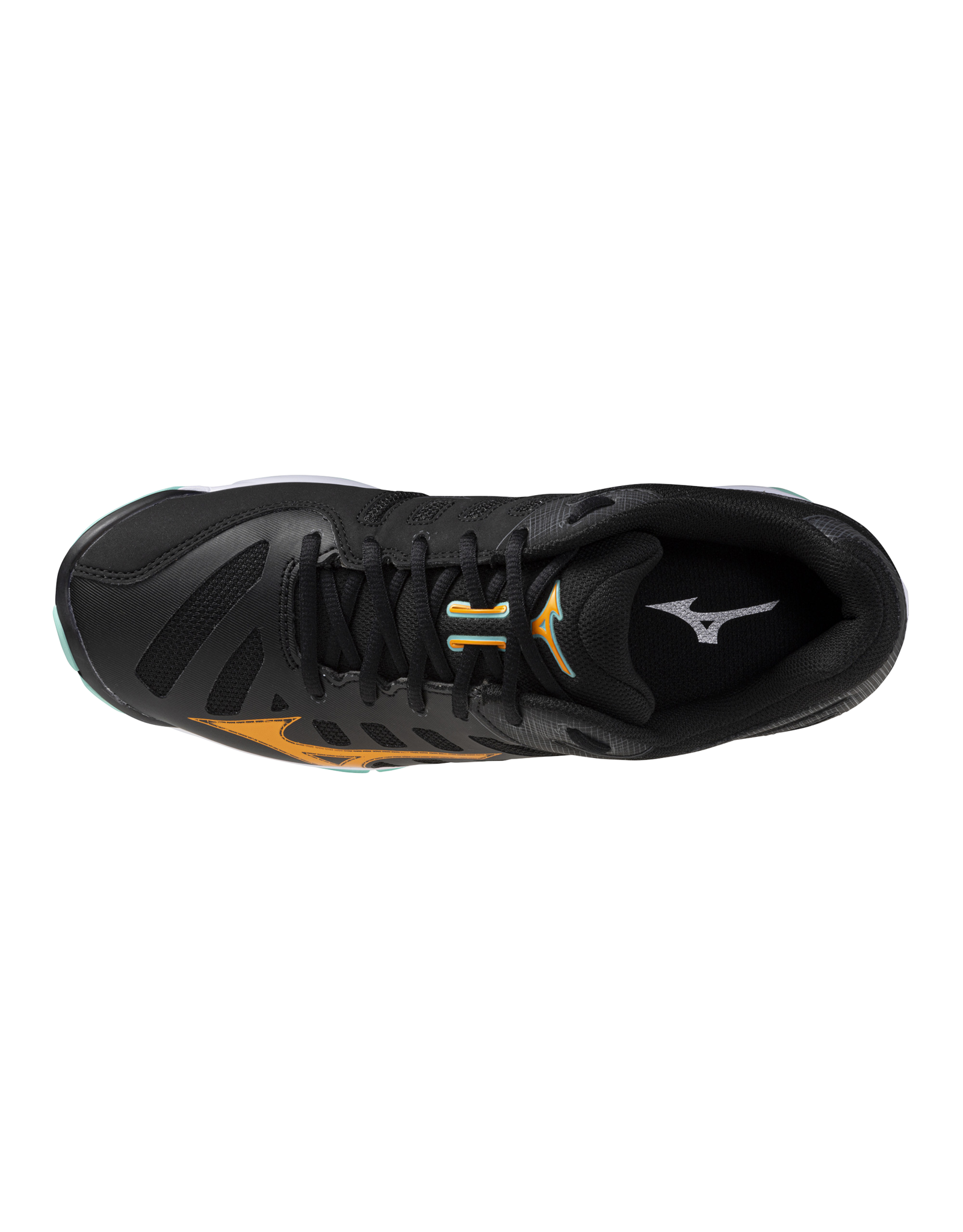 Mizuno SHOE WAVE VOLTAGE-Heren-Black/Tangelo/IceGreen