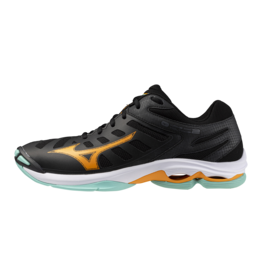 Mizuno SHOE WAVE VOLTAGE-Heren-Black/Tangelo/IceGreen