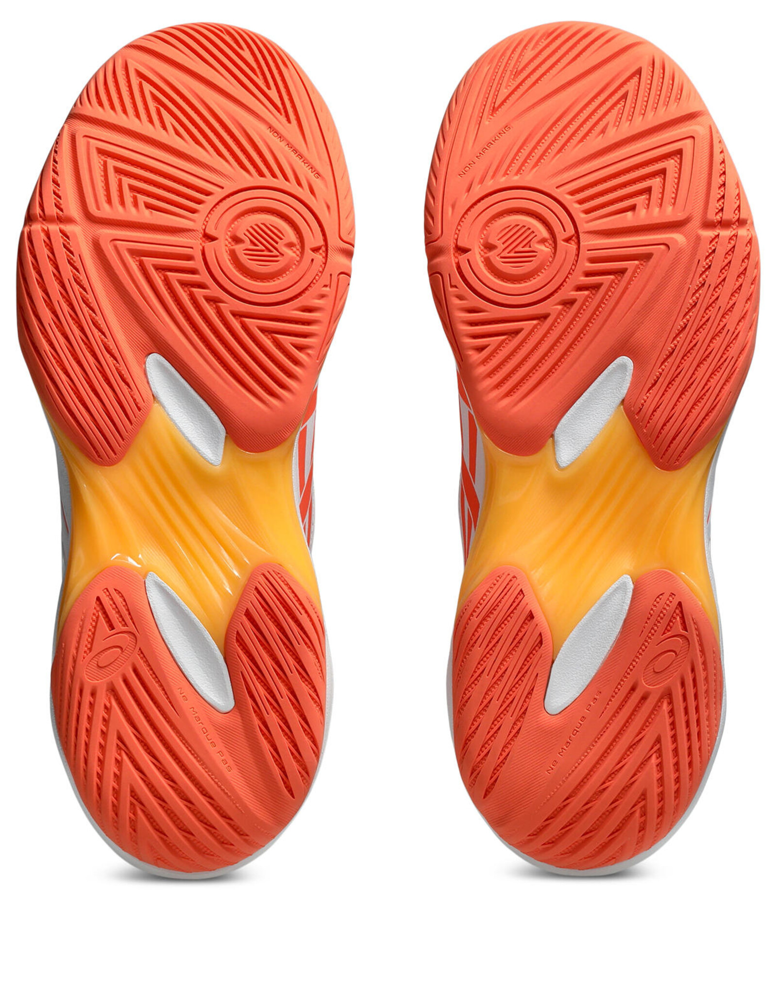 Asics GEL-ROCKET 12-Dames-WHITE/VIVID CORAL