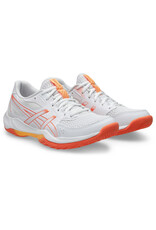 Asics GEL-ROCKET 12-Dames-WHITE/VIVID CORAL