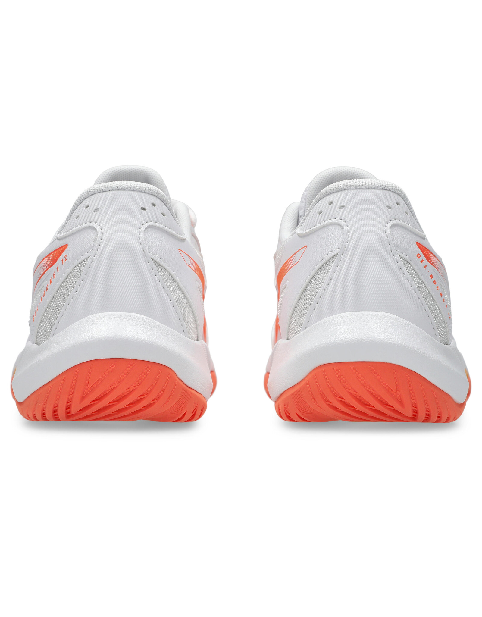 Asics GEL-ROCKET 12-Dames-WHITE/VIVID CORAL