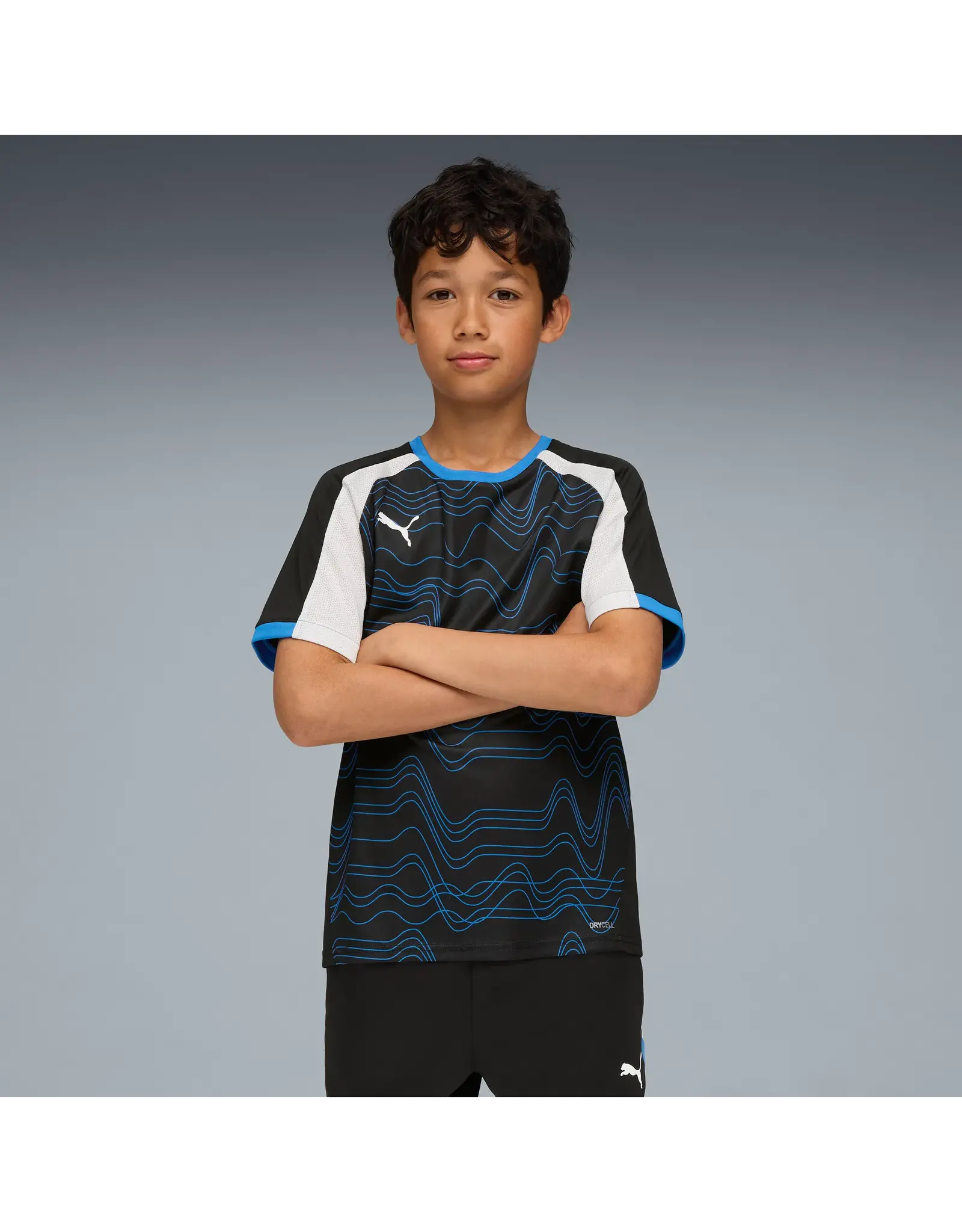 Puma individualLIGA Graphic Jersey jr-Unisex-9-black