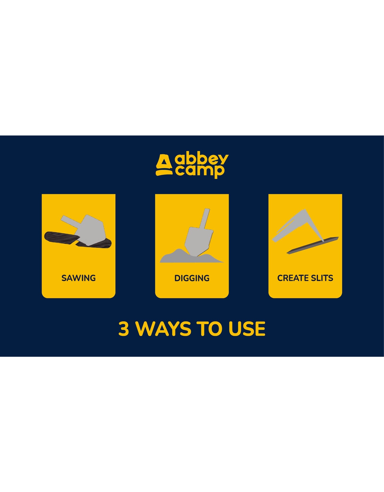 Abbey® Pioniersschep Opvouwbaar