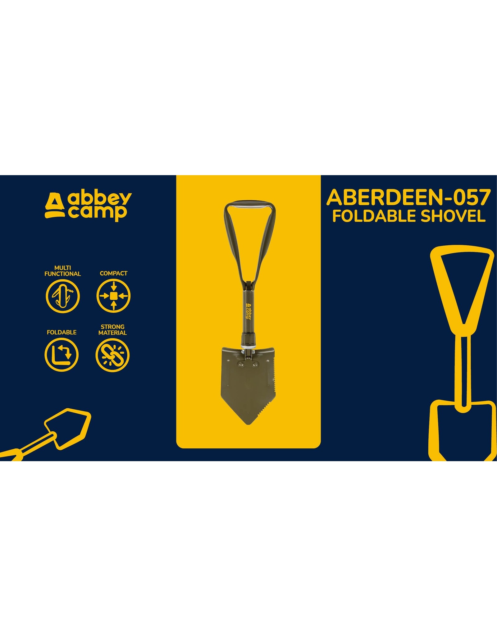 Abbey® Pioniersschep Opvouwbaar