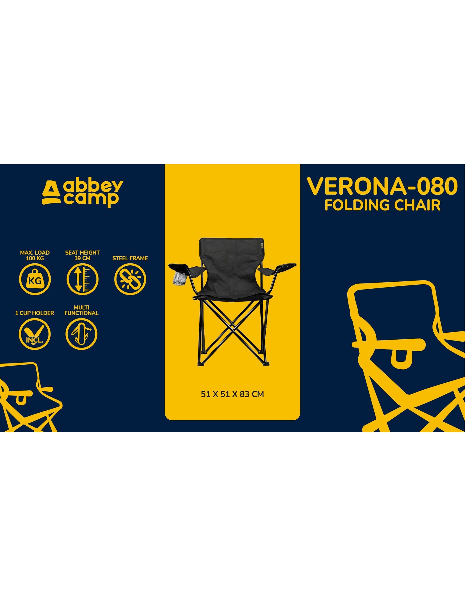 Abbey Camp® Vouwstoel