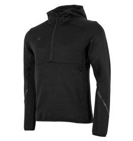 Stanno Plaza Hooded Half Zip Top-Black