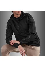 Stanno Plaza Hooded Half Zip Top-Black