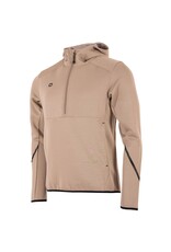 Stanno Plaza Hooded Half Zip Top-Beige