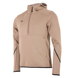 Stanno Plaza Hooded Half Zip Top-Beige