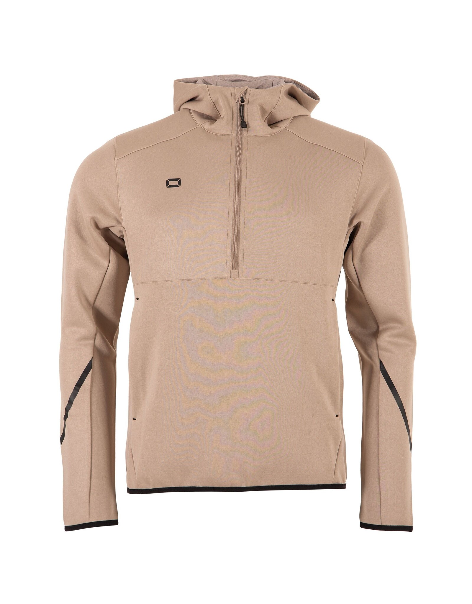 Stanno Plaza Hooded Half Zip Top-Beige