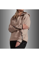 Stanno Plaza Hooded Half Zip Top-Beige