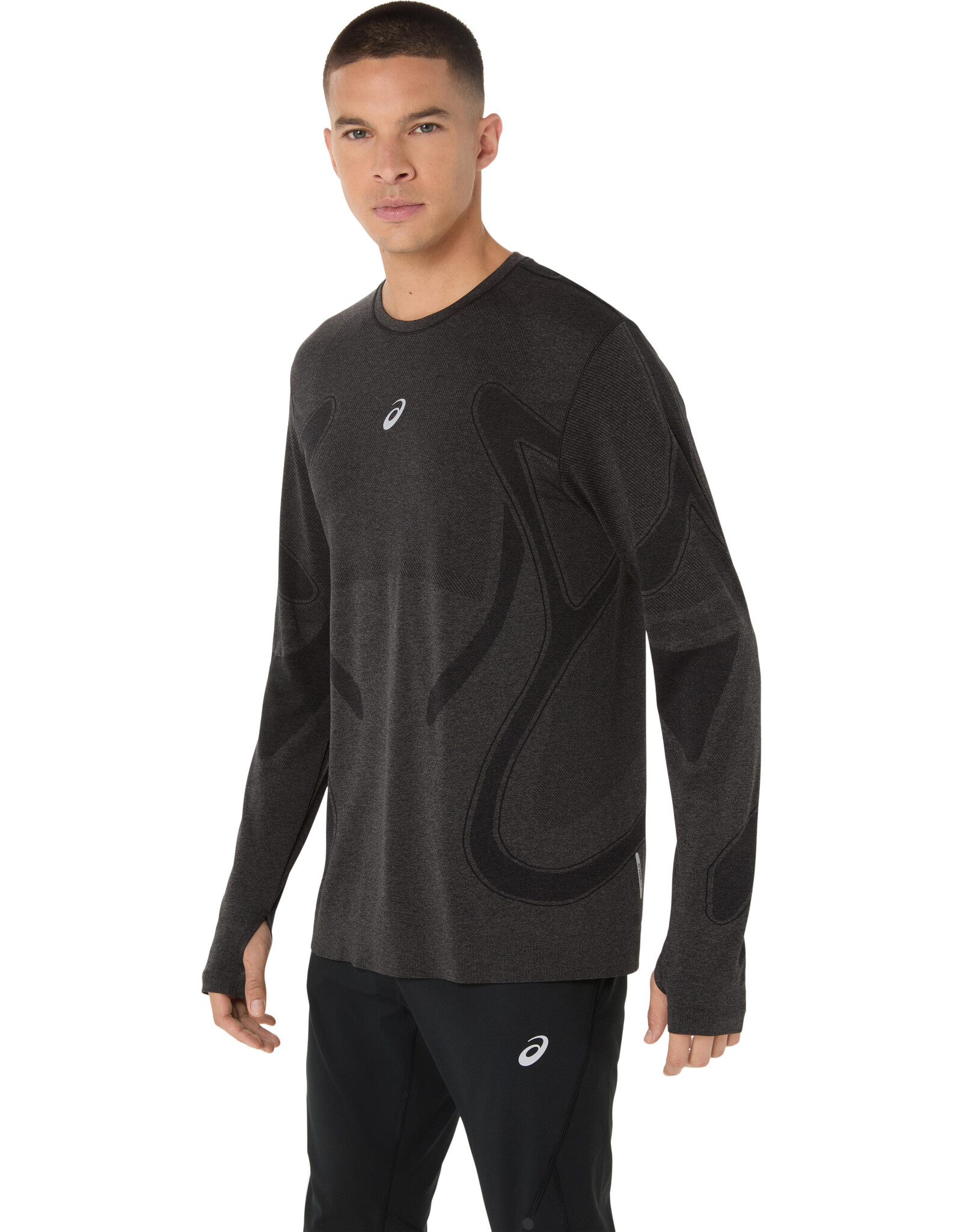Asics ROAD SEAMLESS LS TOP-Heren-PERFORMANCE BLACK