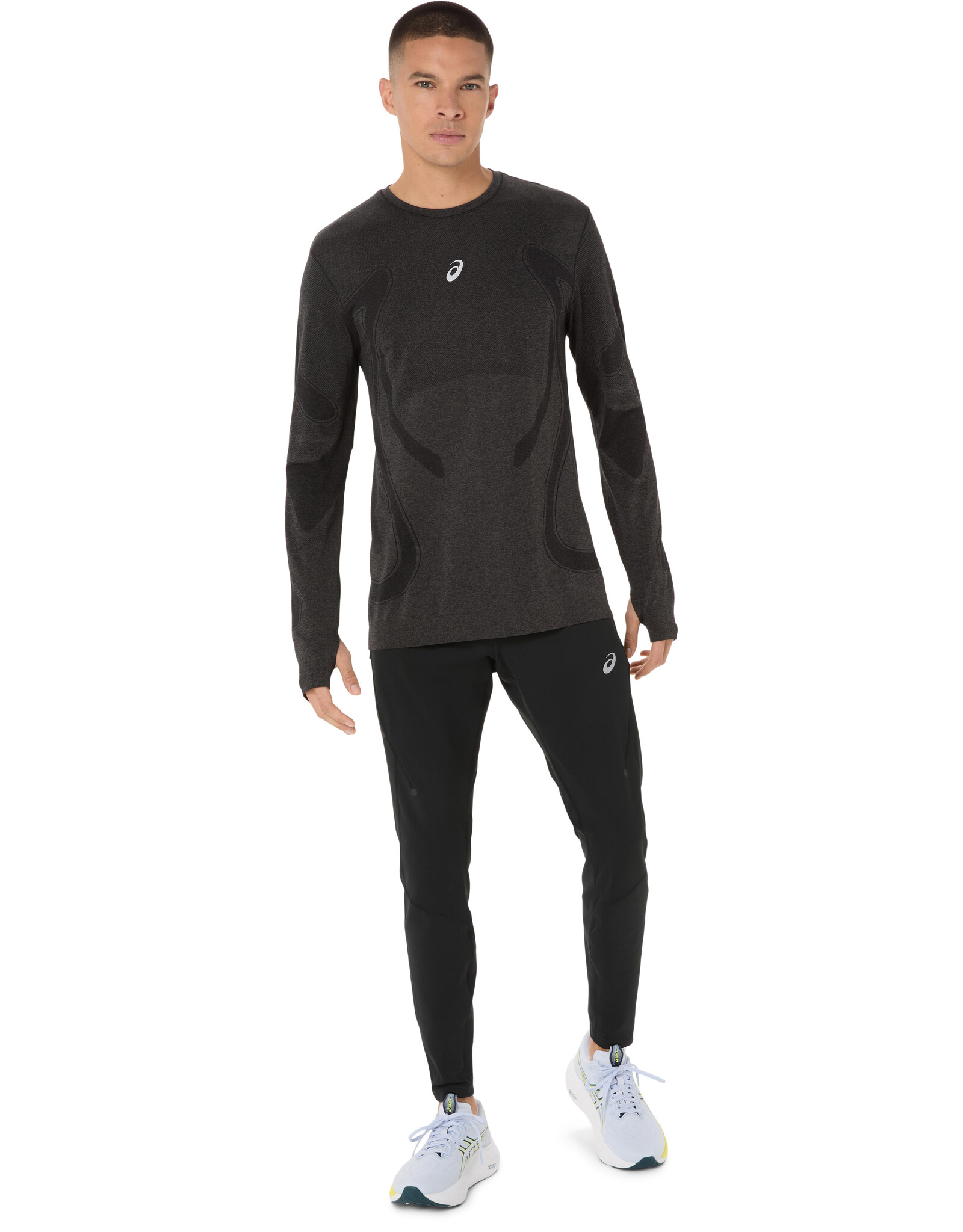 Asics ROAD SEAMLESS LS TOP-Heren-PERFORMANCE BLACK