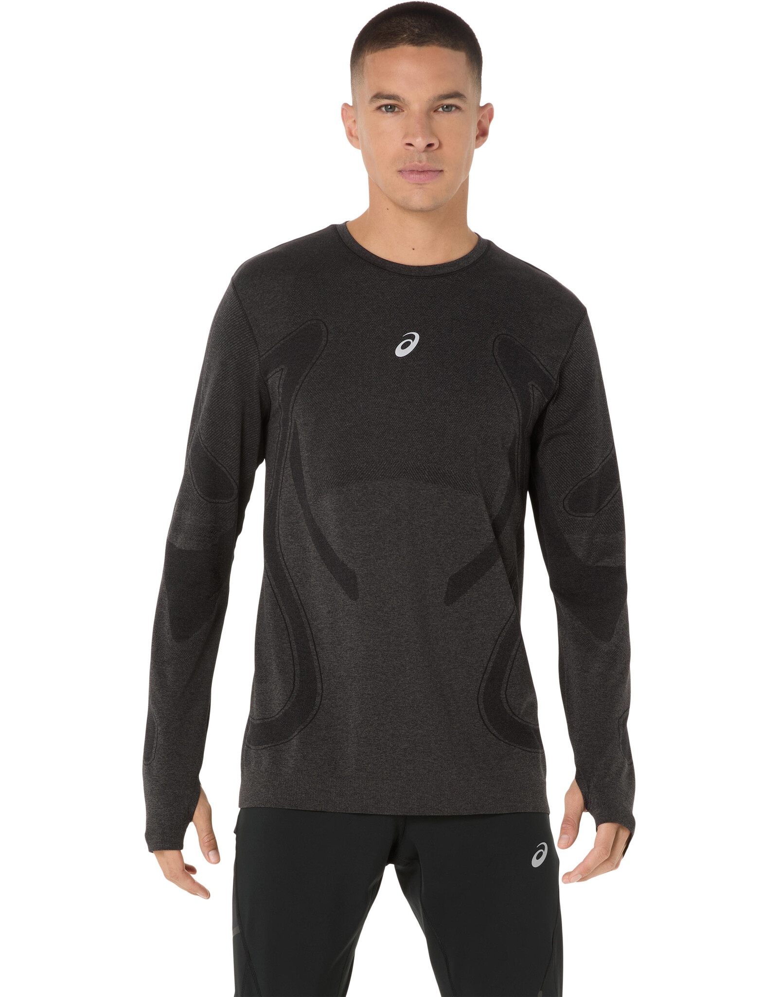 Asics ROAD SEAMLESS LS TOP-Heren-PERFORMANCE BLACK
