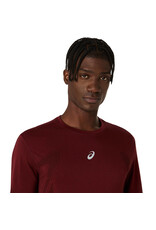Asics ROAD SEAMLESS LS TOP-Heren-DARK RED PLANET