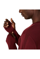 Asics ROAD SEAMLESS LS TOP-Heren-DARK RED PLANET