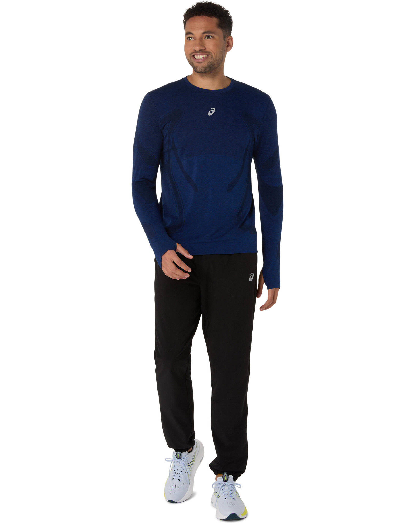Asics ROAD SEAMLESS LS TOP-Heren-MIDNIGHT