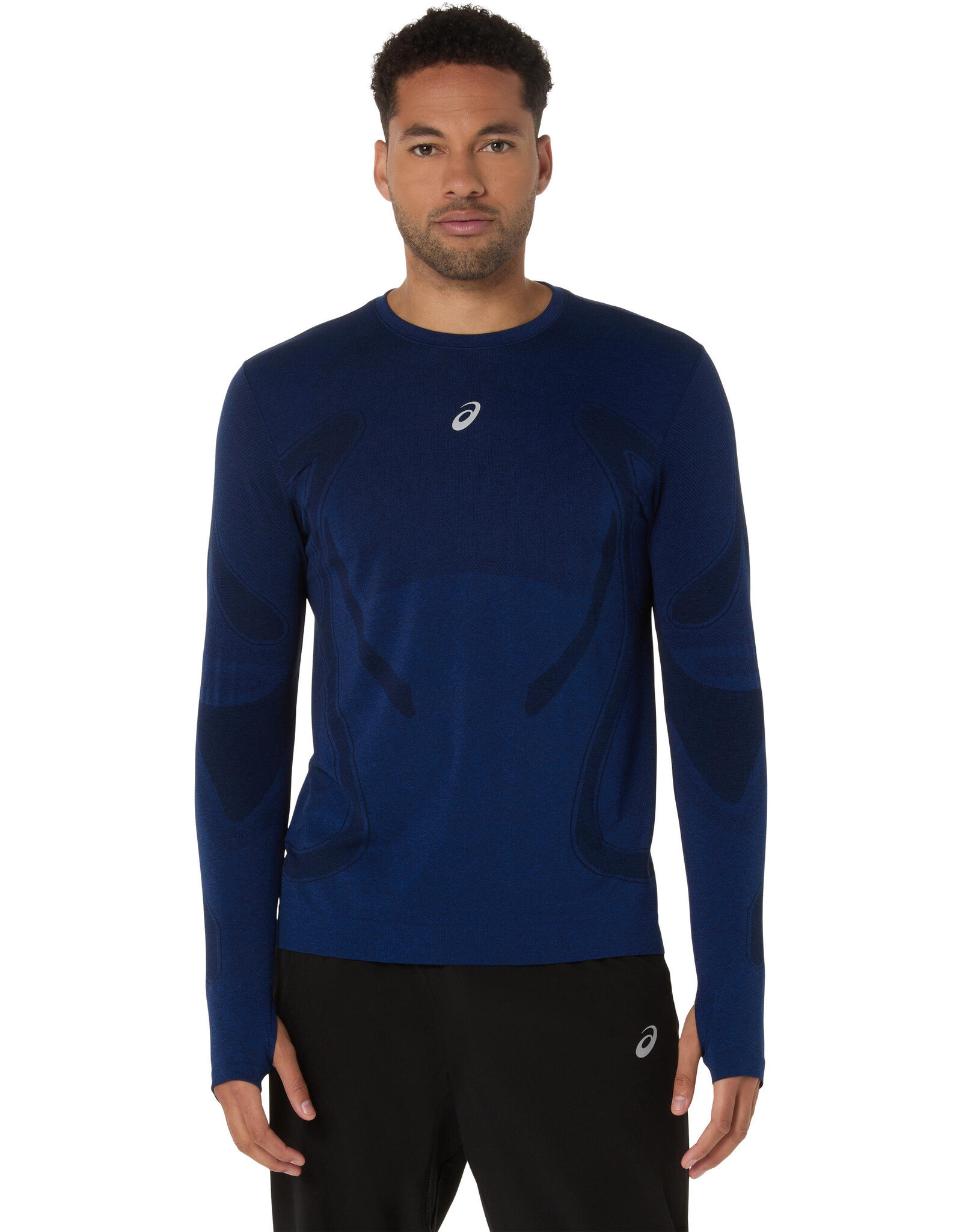 Asics ROAD SEAMLESS LS TOP-Heren-MIDNIGHT