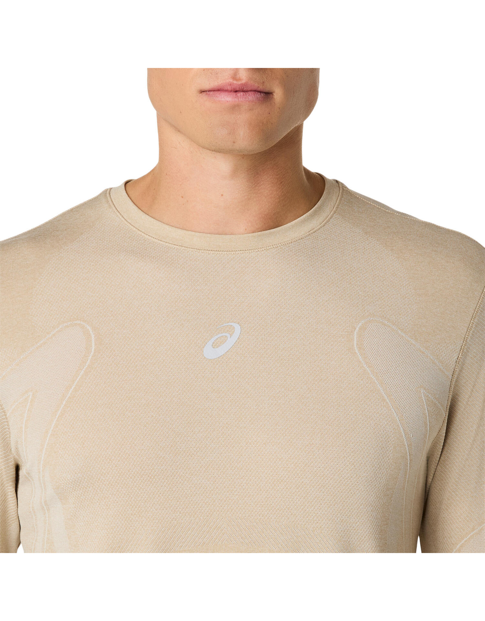 Asics ROAD SEAMLESS LS TOP-Heren-CREAM