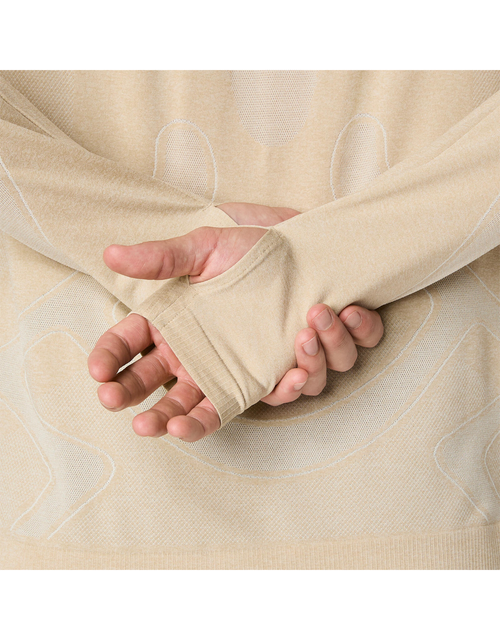 Asics ROAD SEAMLESS LS TOP-Heren-CREAM