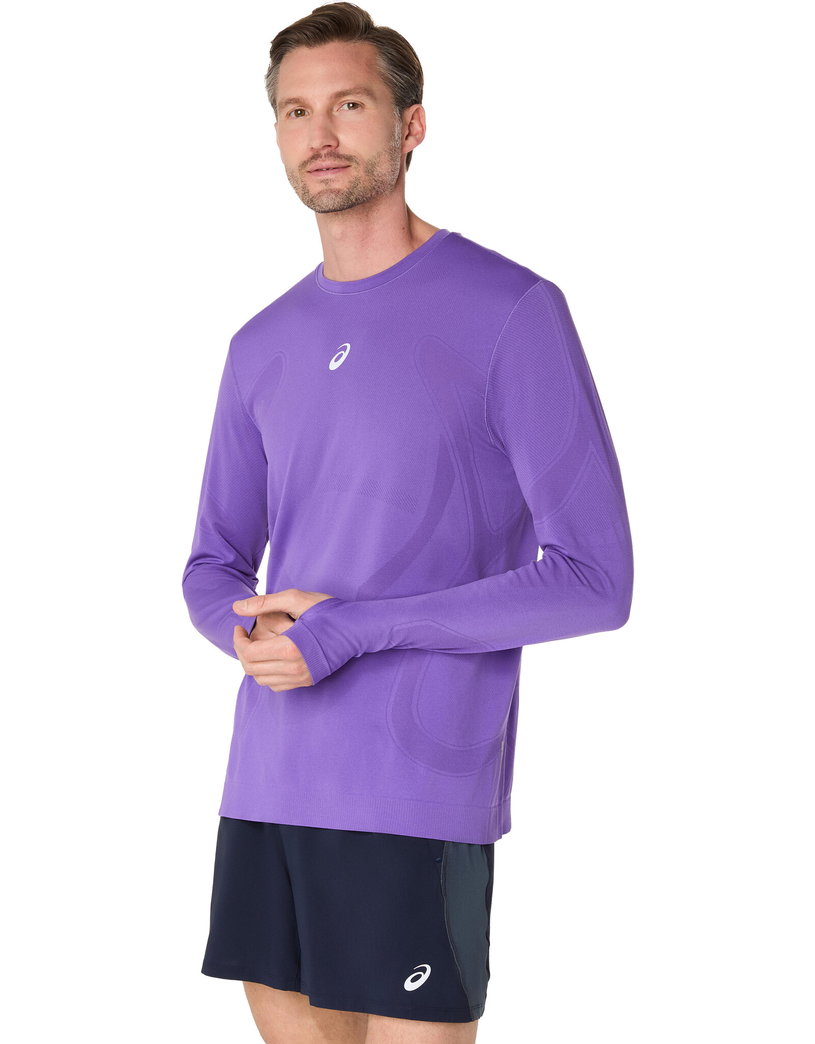 Asics ROAD SEAMLESS LS TOP-Heren-EDO PURPLE