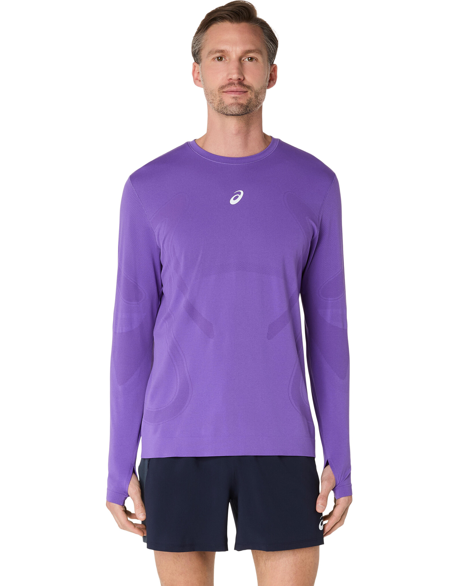 Asics ROAD SEAMLESS LS TOP-Heren-EDO PURPLE