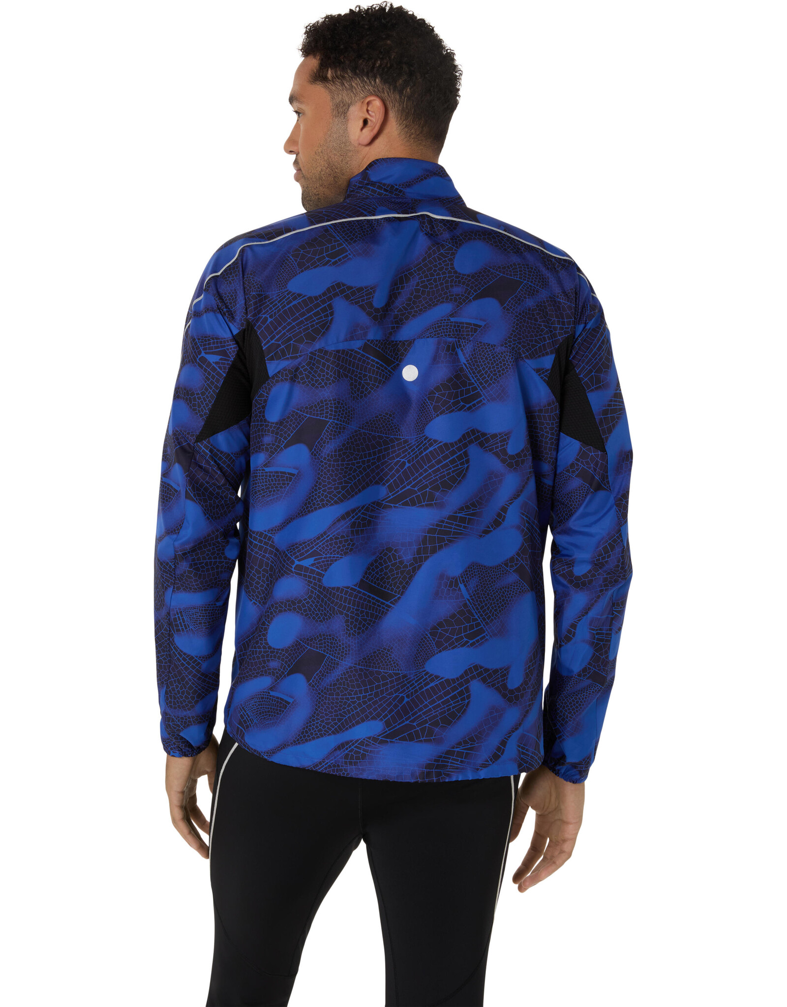 Asics ROAD LITE-SHOW PACKABLE JACKET-Heren-PERFORMANCE BLACK/DARK COBALT