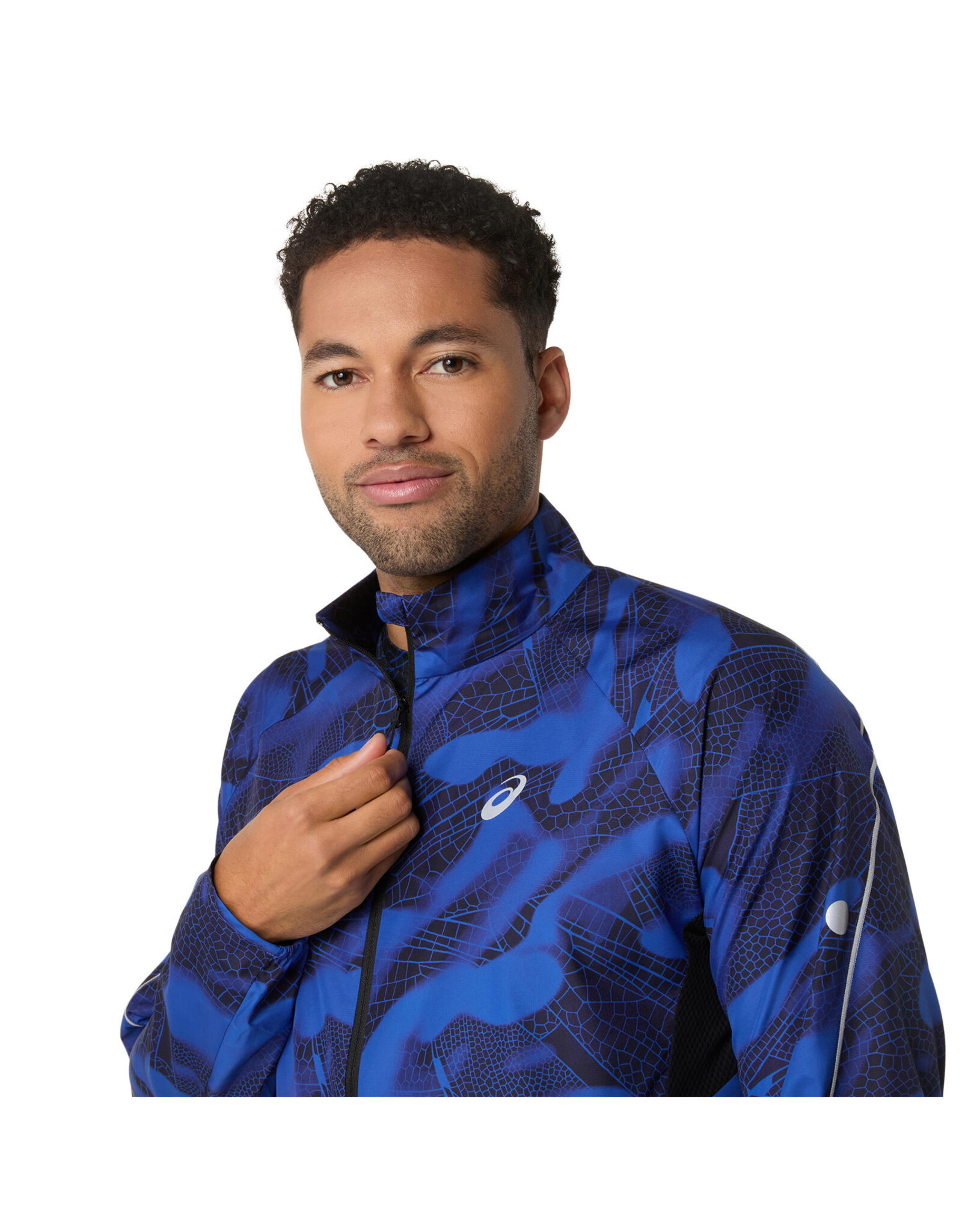 Asics ROAD LITE-SHOW PACKABLE JACKET-Heren-PERFORMANCE BLACK/DARK COBALT