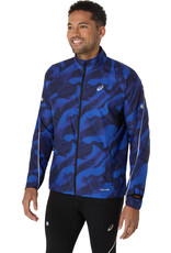Asics ROAD LITE-SHOW PACKABLE JACKET-Heren-PERFORMANCE BLACK/DARK COBALT